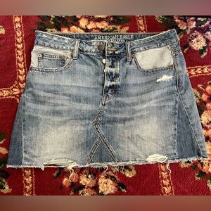American Eagle Jean Mini Skirt Size 8